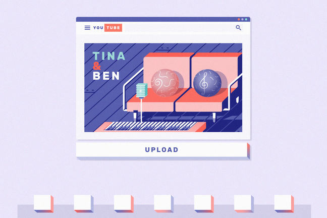 Image of music file from Tina and Ben uploaded to music website.