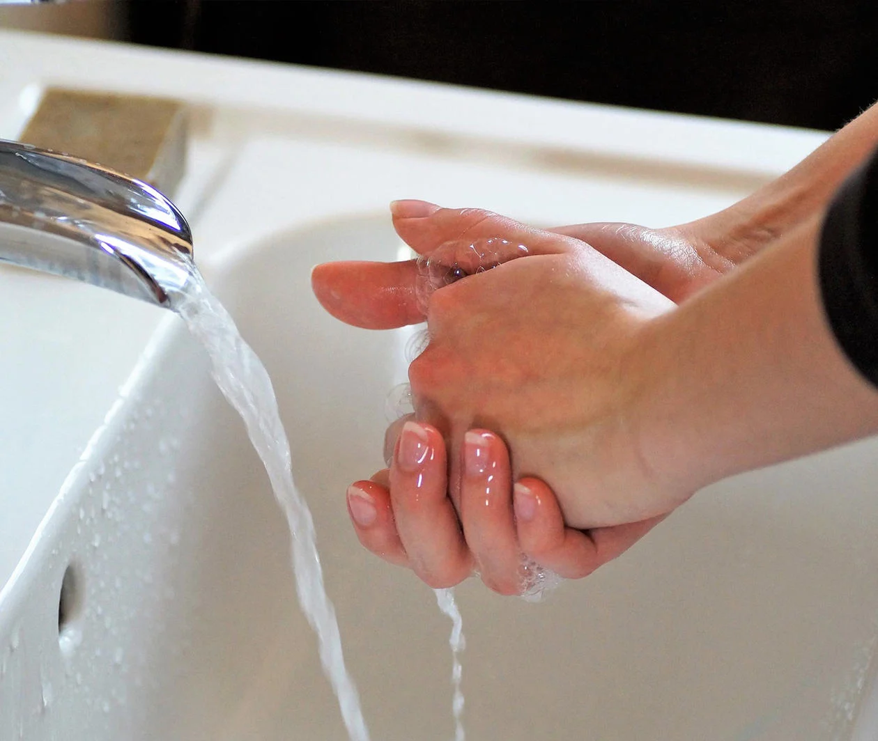 Washing hands