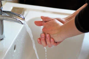 Washing hands