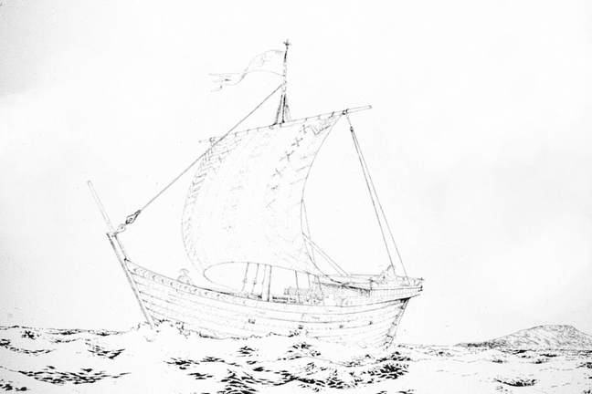 Reconstruction of the Bossholmen cog.