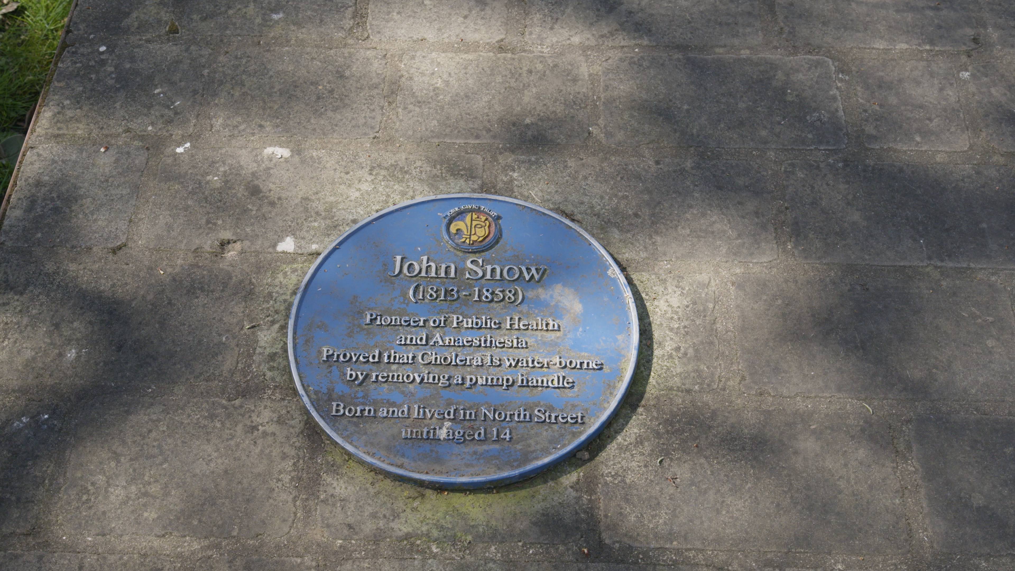 John Snow's Blue Plaque