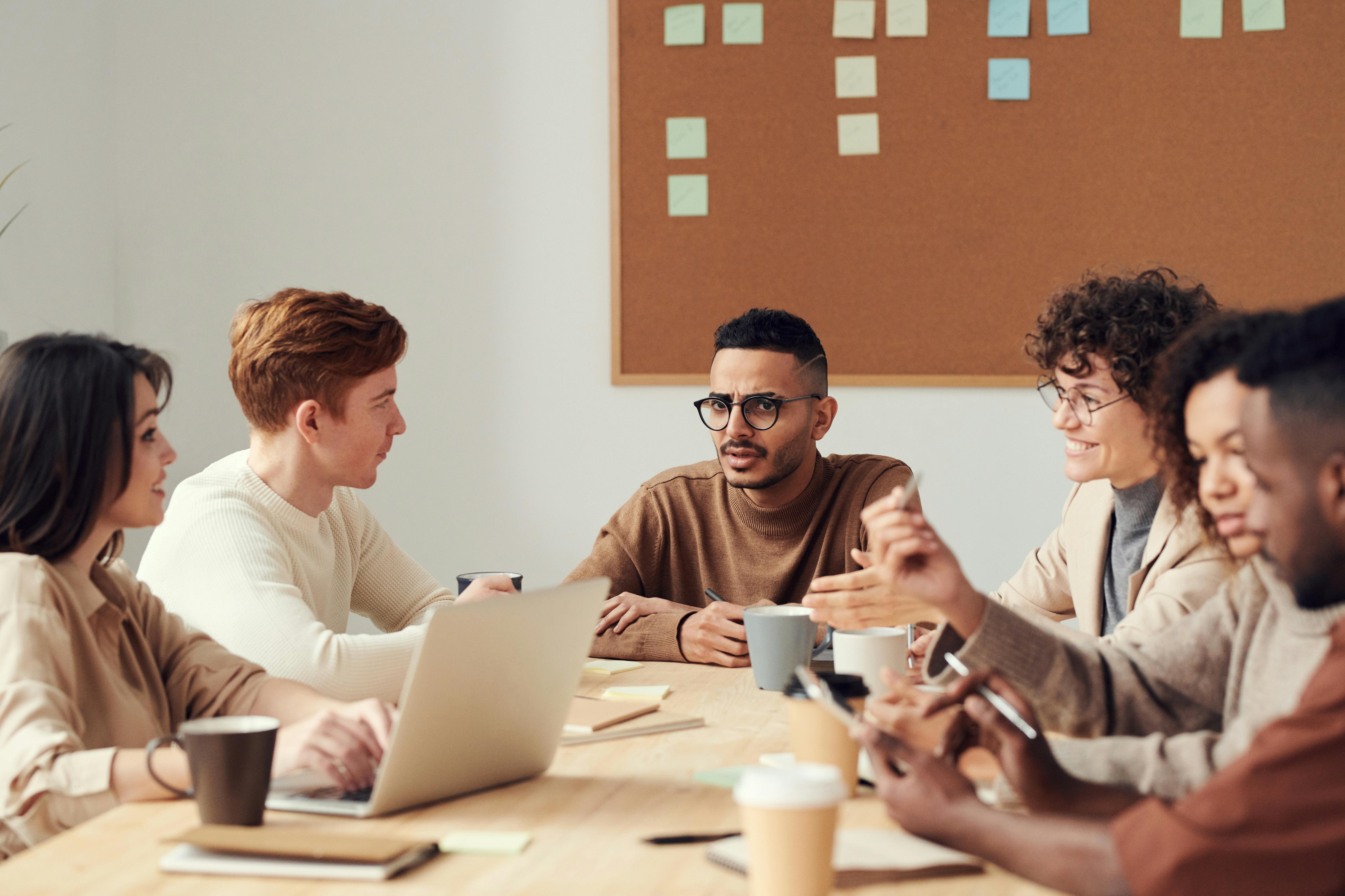 A group gathered around a table