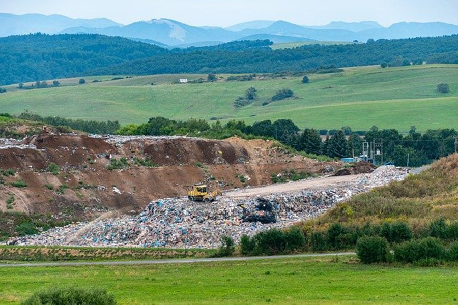 sanitary landfill diagram