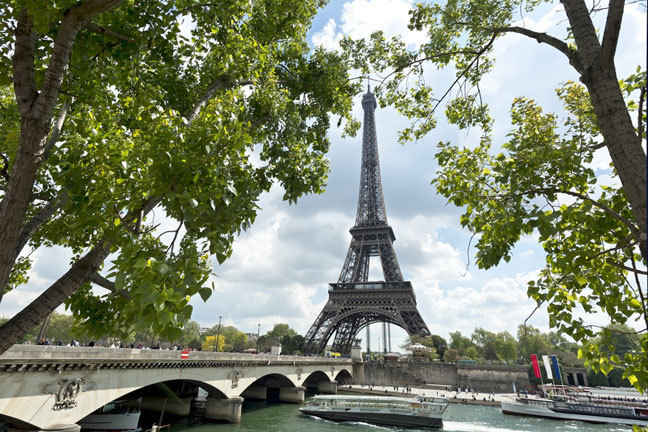 The Pont d’Iéna (Jena Bridge) in Paris, saved by Wellington from destruction by the Prussians.