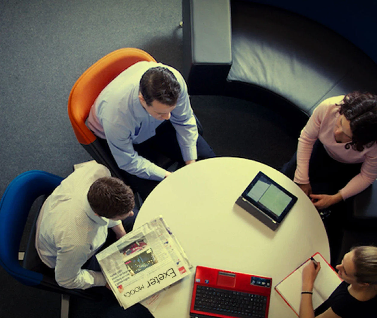 business people at a table