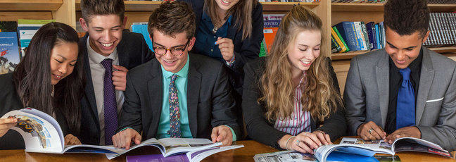 Students preparing for university