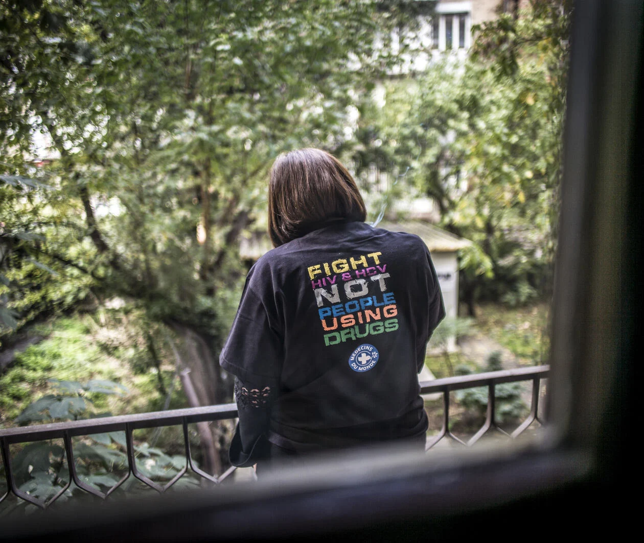 A harm reduction activist in Georgia. Image © Médecins du Monde / Olivier Papegnies