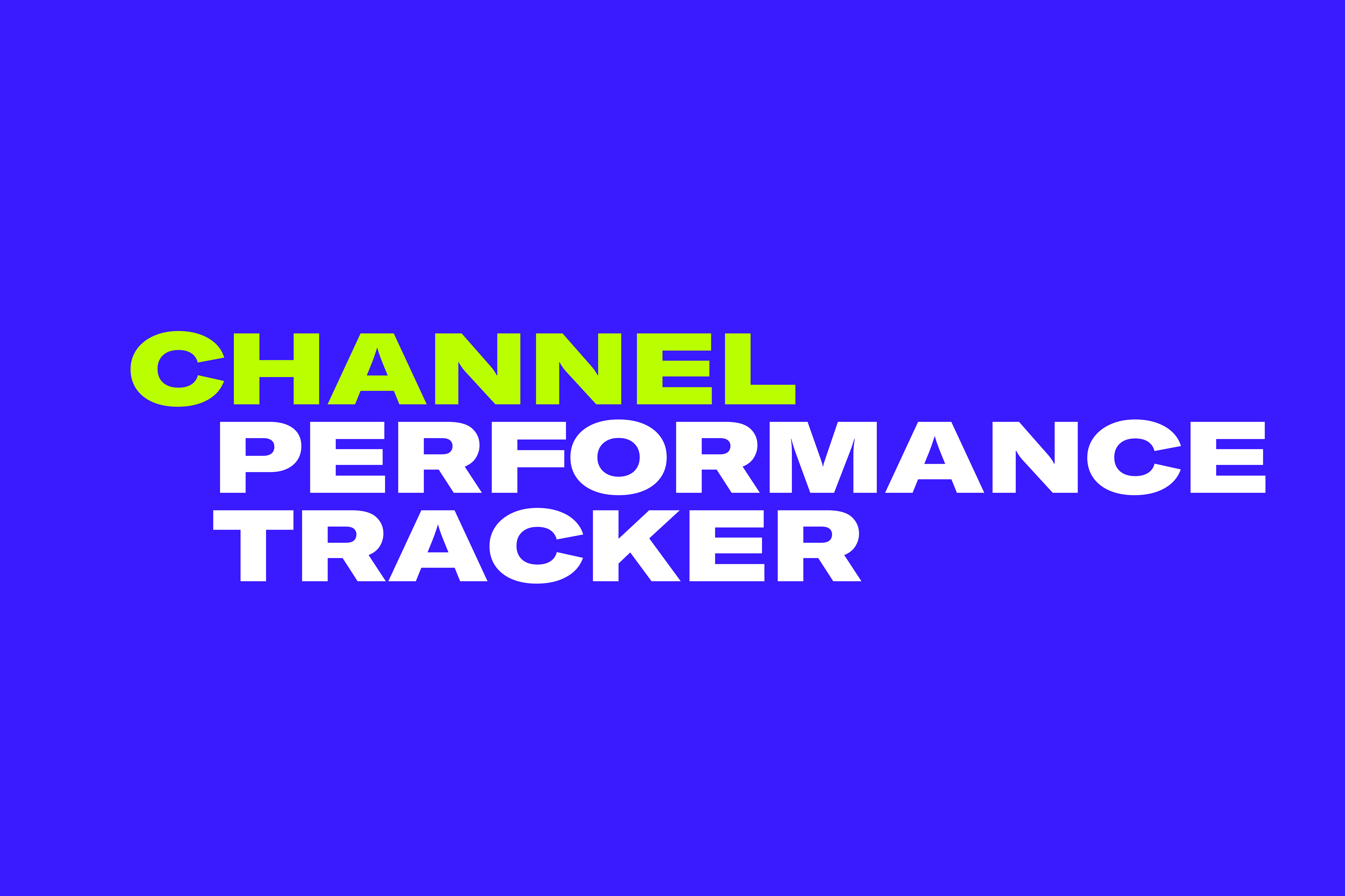 Channel Performance Tracker Header