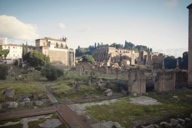 A site with remains from the Forum.