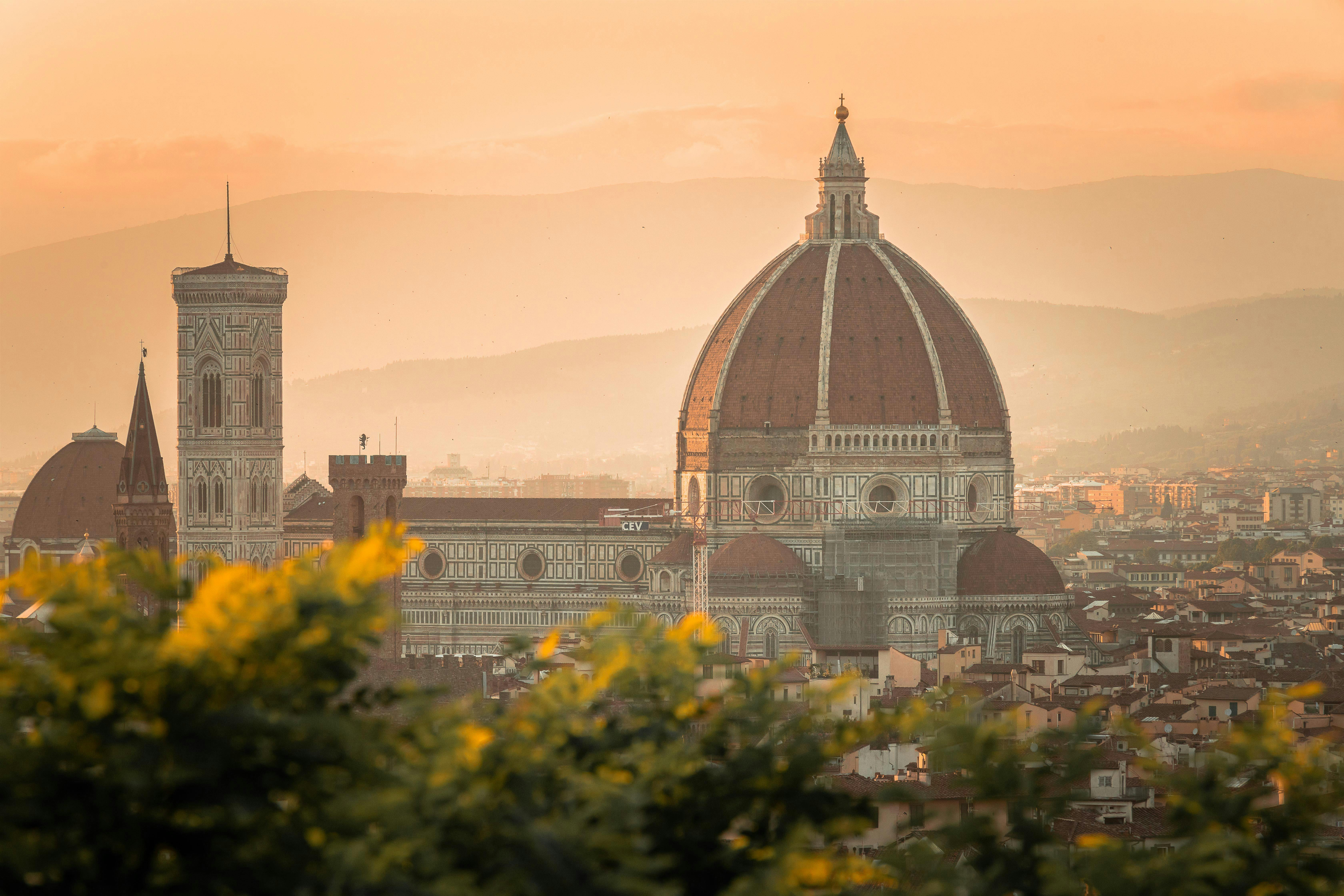 An aerial view of Florence