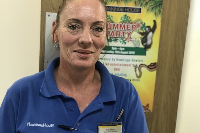 Photograph of a care staff member from a residential care home