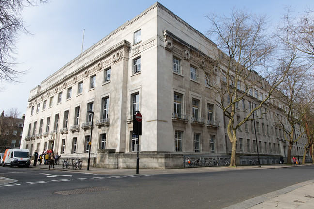 The London School of Hygiene & Tropical Medicine on Keppel Street, London, UK