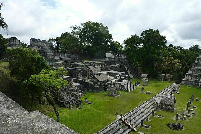 An image of Tikal, a Mayan city in today's Guatemala
