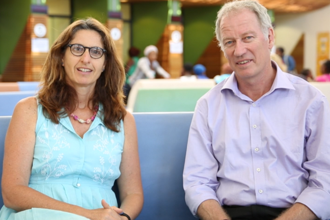 Photo of Susan Levine and Steve Reid