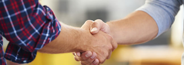 People shaking hands