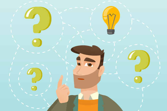 Illustration of man thinking