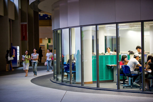 Study room at Monash University.