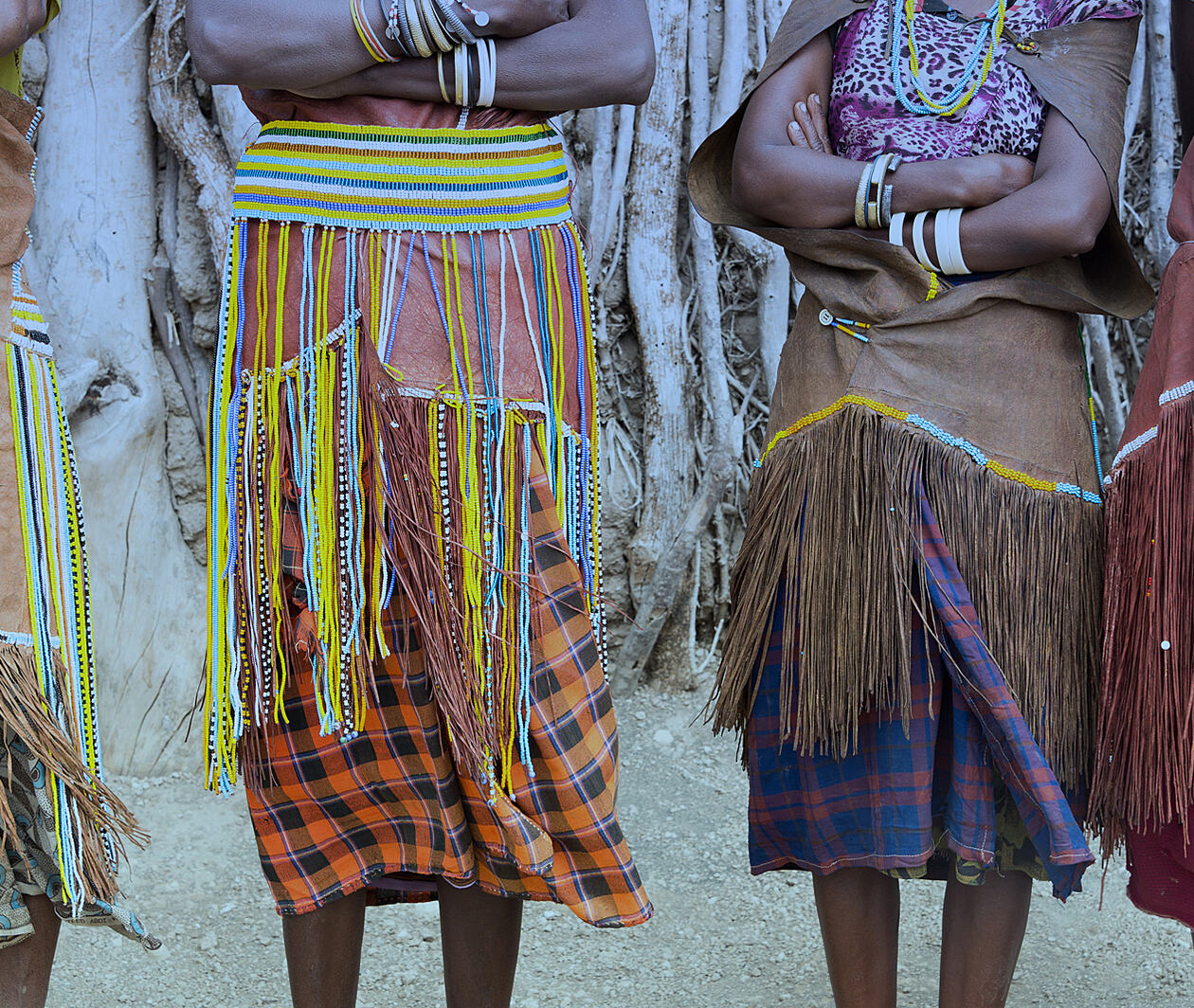 Indigenous grass skirts