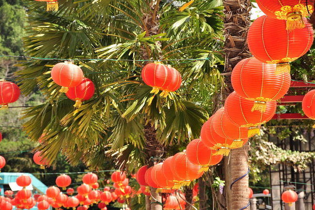 Red lanterns Chinese New Year in Malaysia