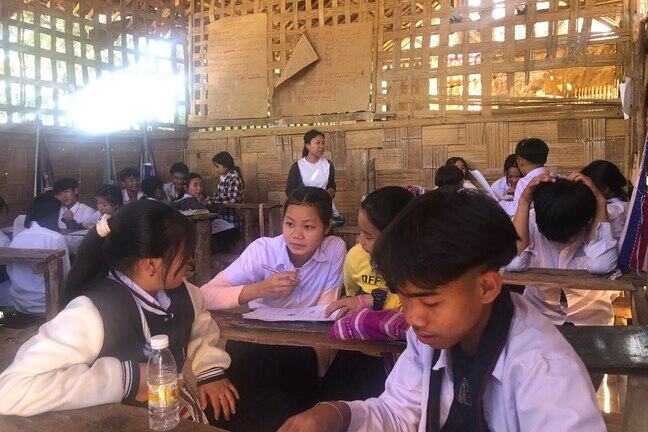 Classroom in a Karenni refugee camp