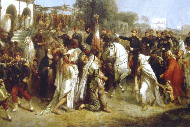 French expeditionary corps landing in Beyrouth, 1860, Jean-Adolphe Beaucé