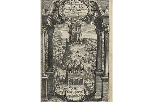 Title page of 'The Countess of Montgomeries Urania