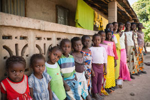 Image of children ranging from very young to teenaged