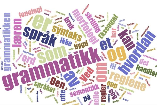 Wordcloud Grammar