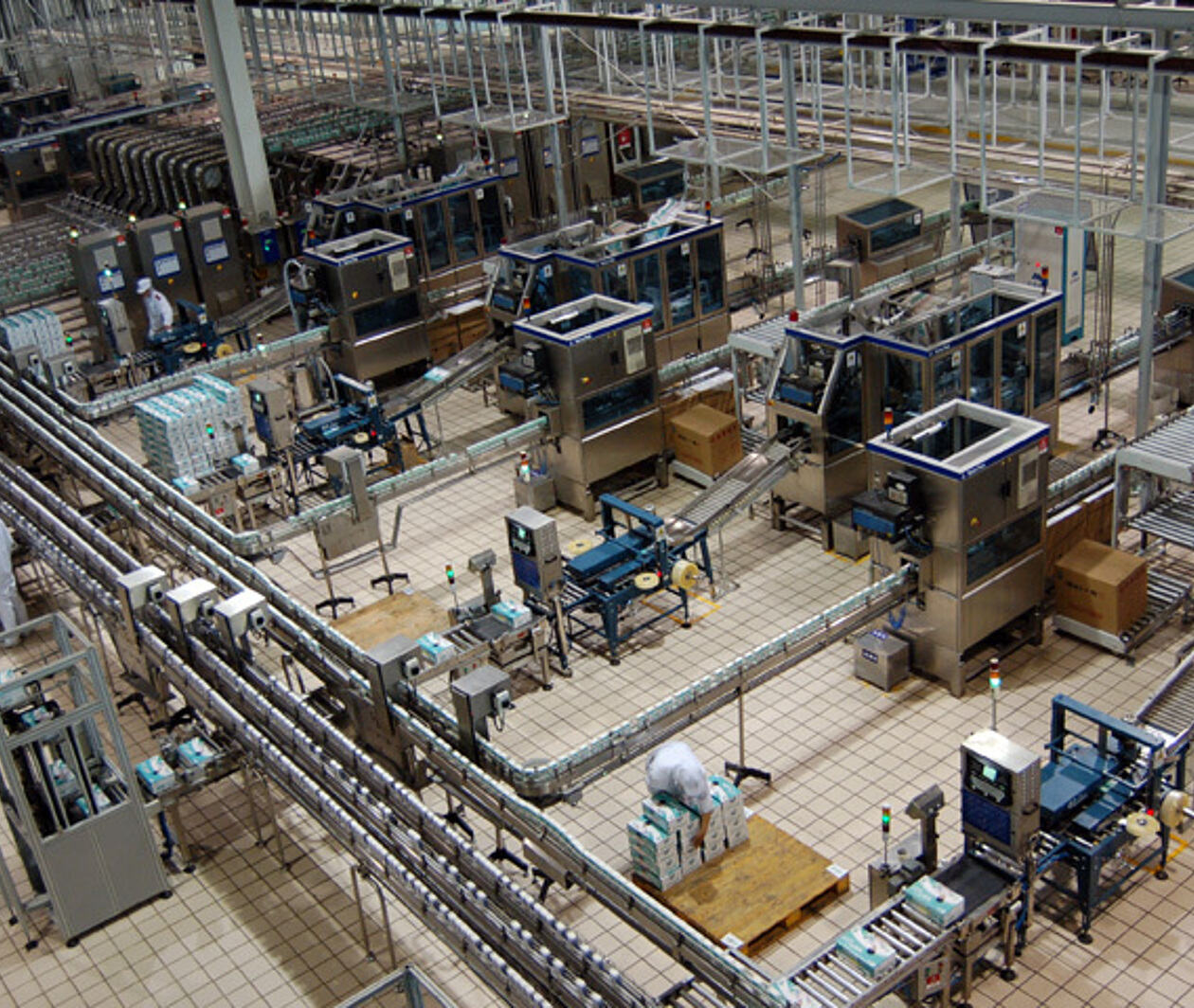 Photo of a production line