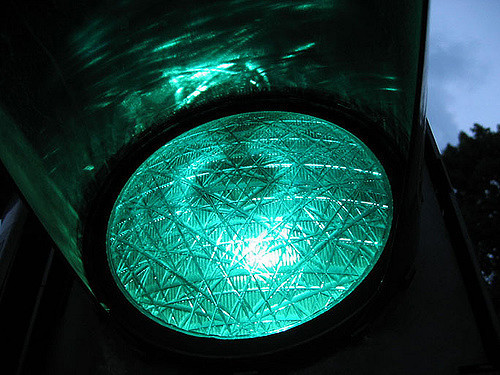 Green traffic light