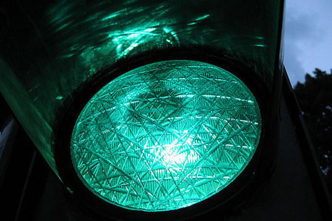 Green traffic light