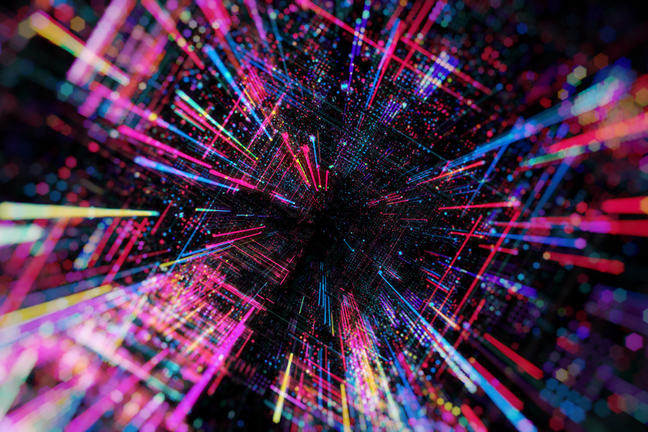 Colourful image of data