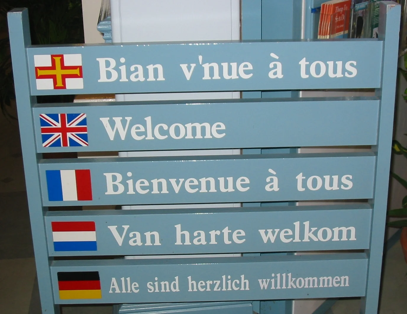 Welcome sign