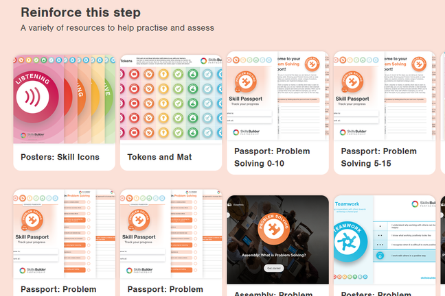 Skillbuilder Login Skills Builder Hub: reinforce this step