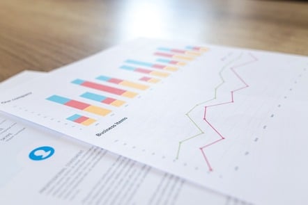 Decorative image of financial documents
