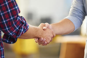 People shaking hands