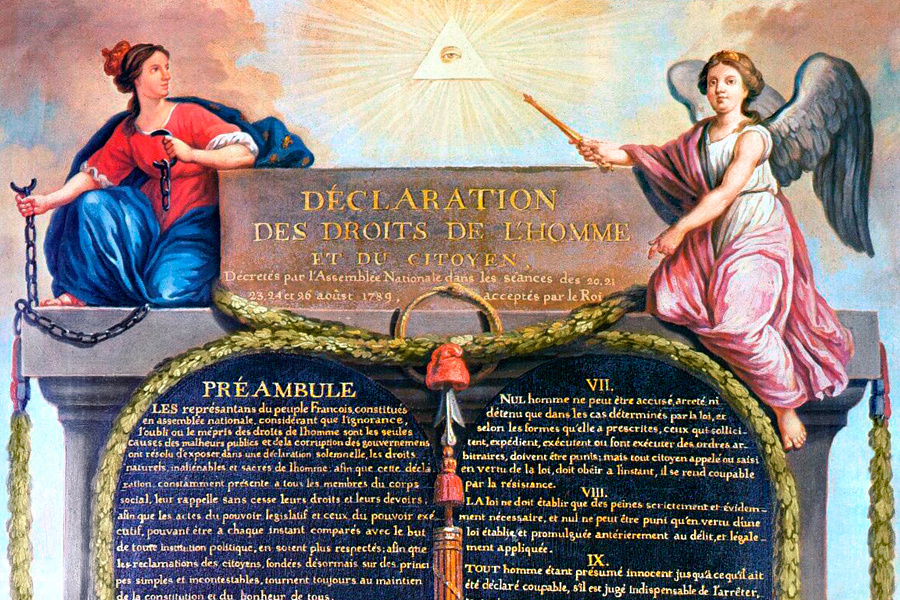 Declaration of the Rights of Man and of the Citizen in 1789