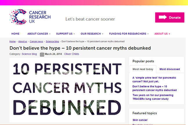 Cancer Research UK blog