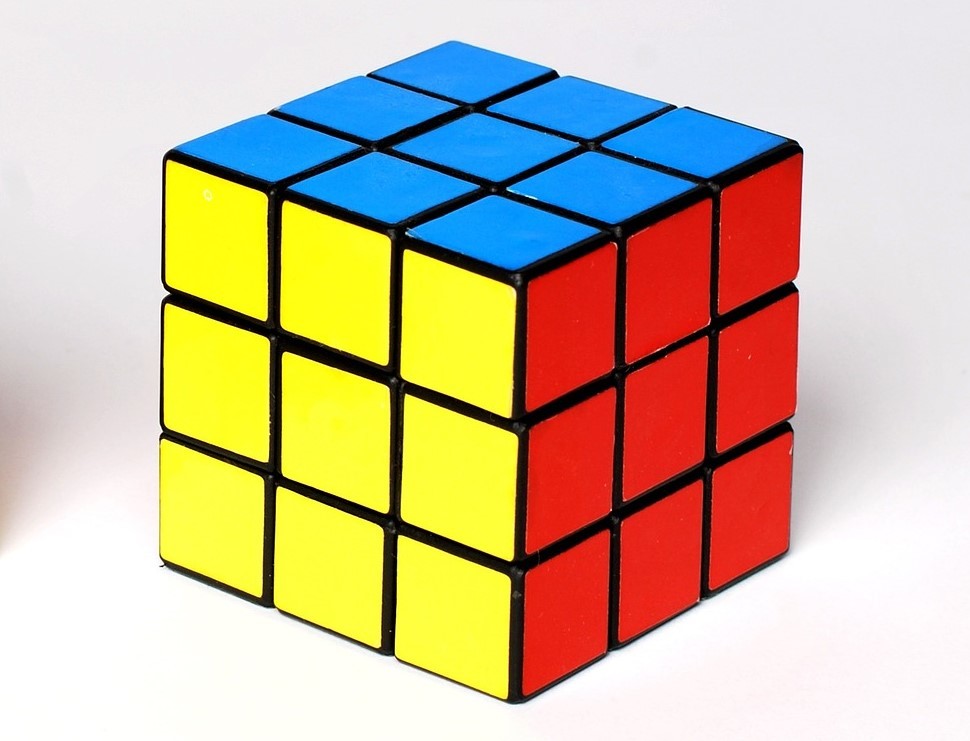 A rubik's cube solved