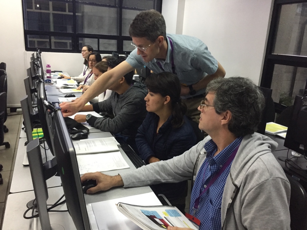 Learners in the computer lab looking at their screens