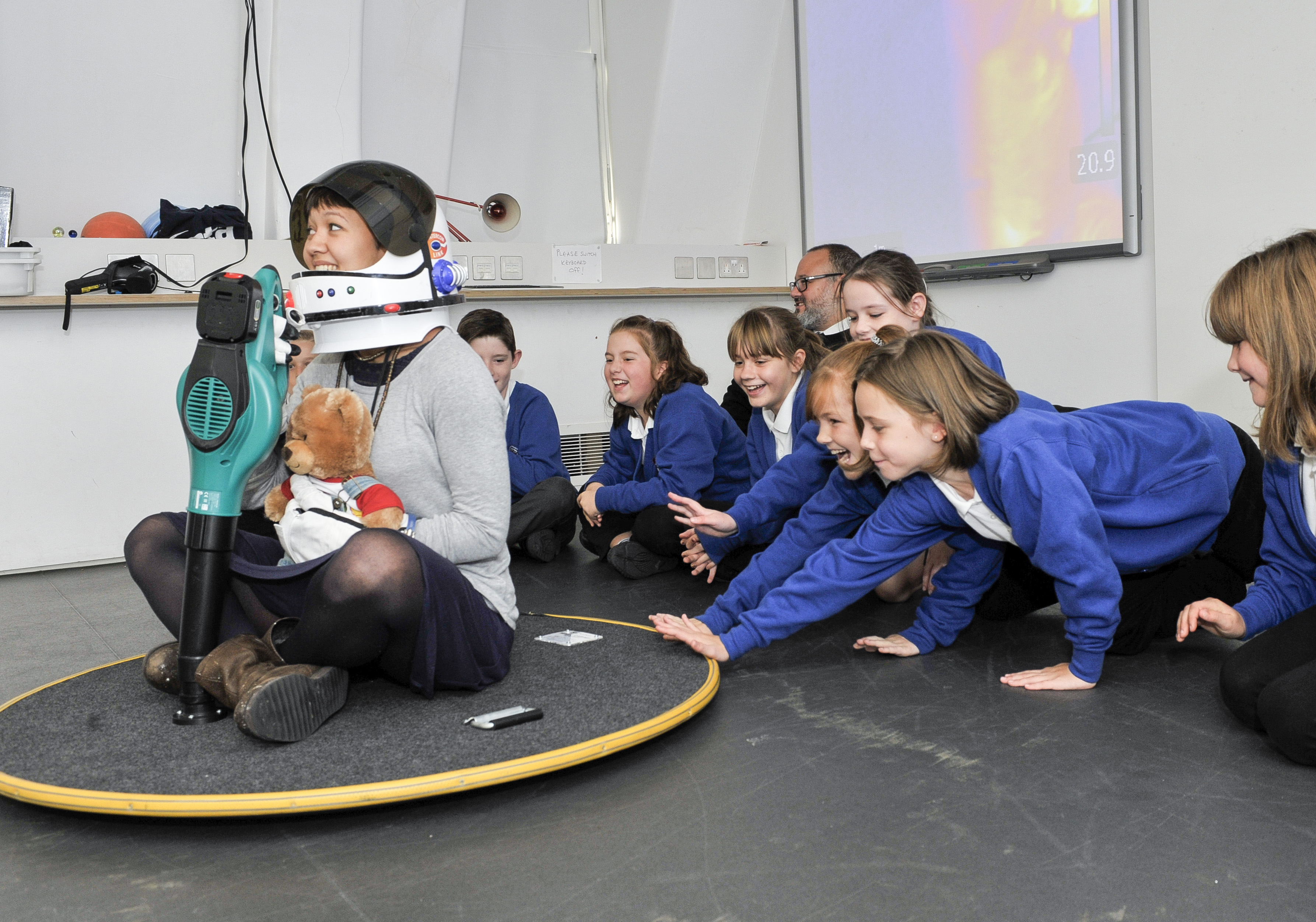 Children in a workshop