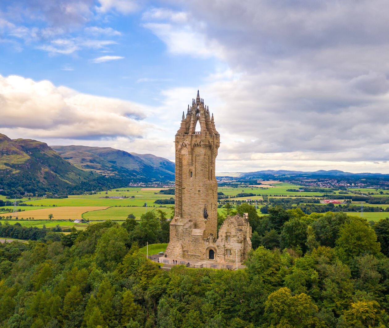 Wallace monument in Stirling, Scotland