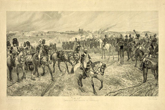 Napoleon's Old Guard cavalry assemble ready for battle