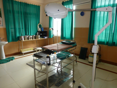 A newly refurbished labour room in a rural health facility Nepal, clean, well equipped and able to provide privacy for women