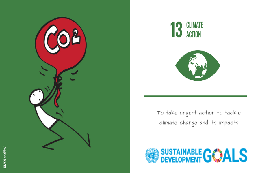 The icon for SDG 13