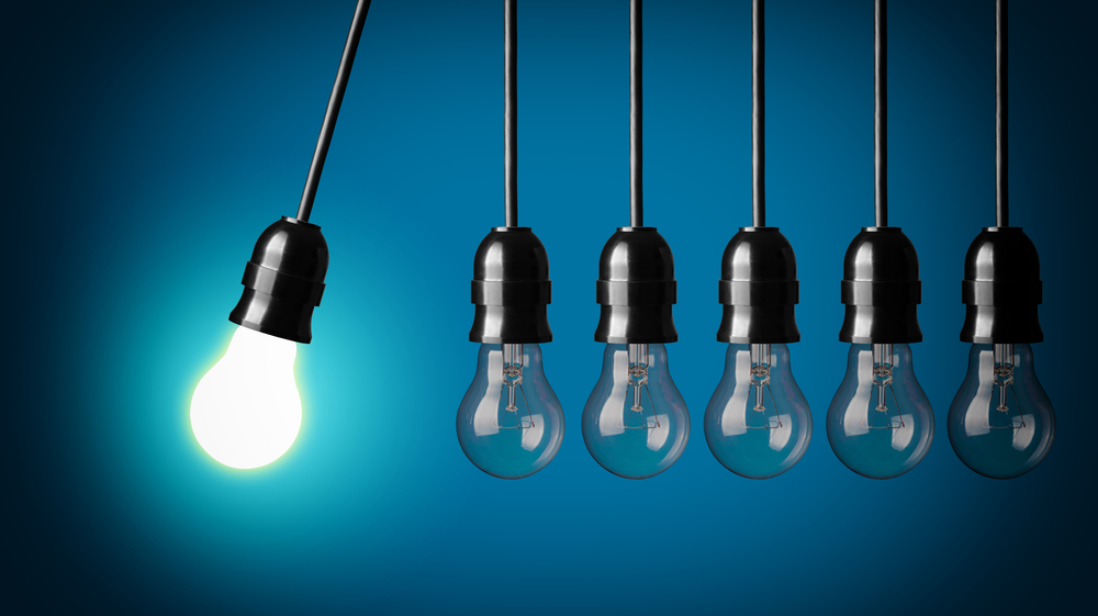 Lightbulbs Blue Lightbulbs