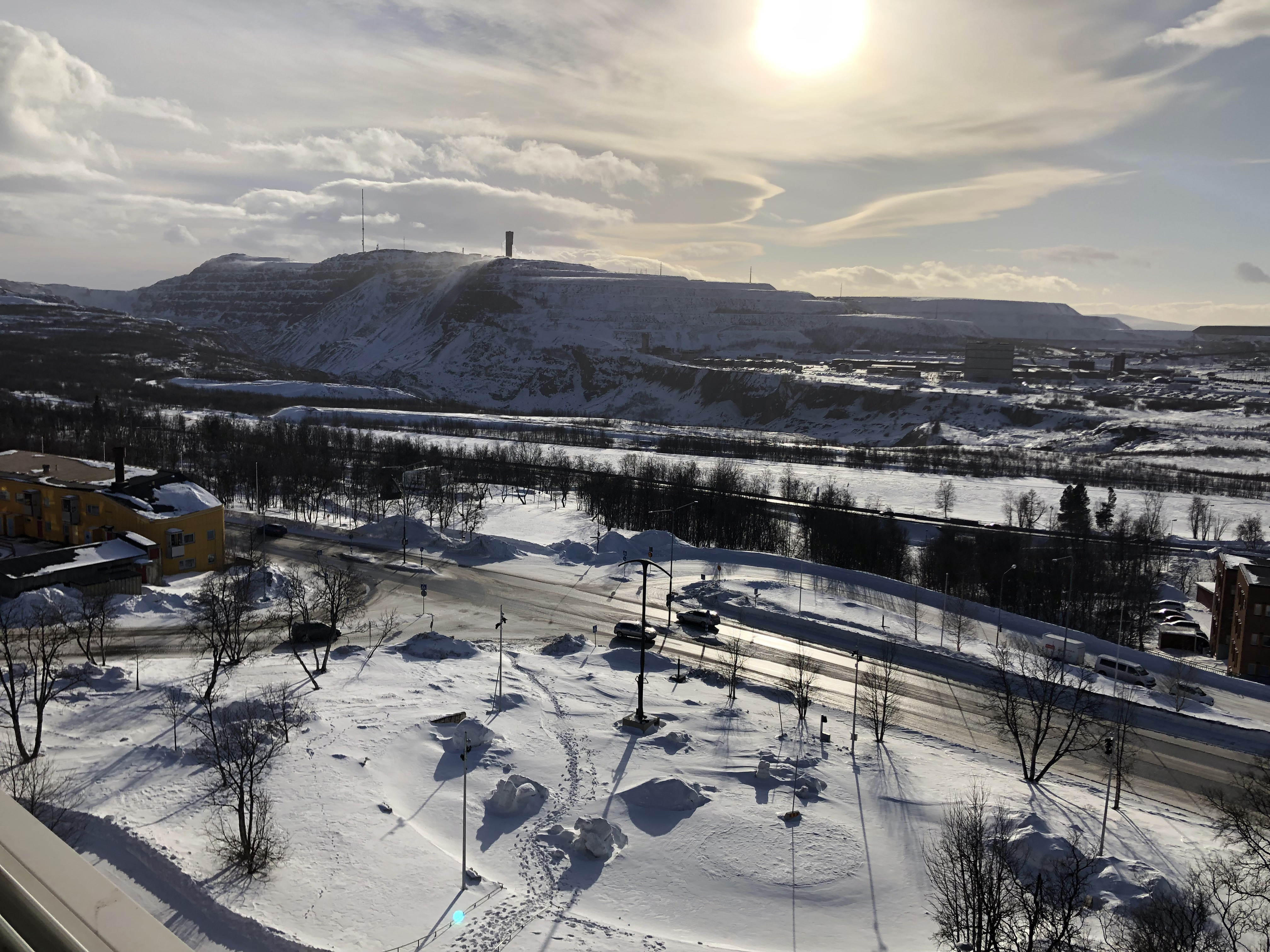 View over Kiruna, Sweden