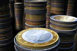 Piles of coins