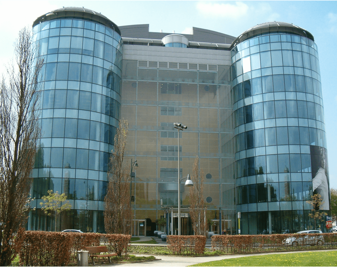 Large modern office building in Brussels