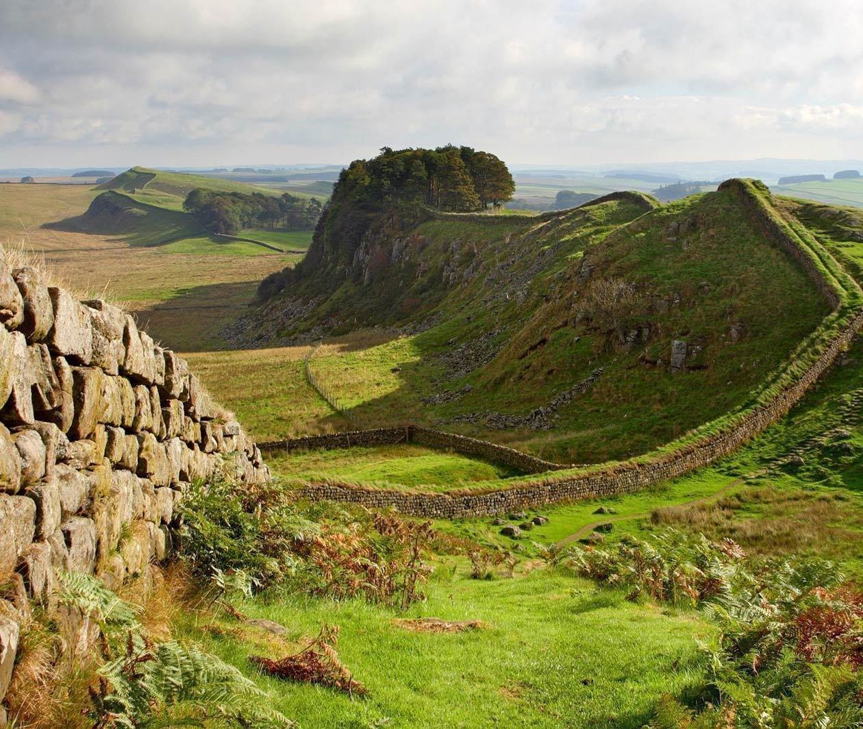 Hadrian's Wall - the Roman Empire's most heavily fortified frontier. Copyright Newcastle University